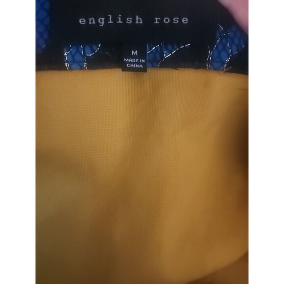 English Rose A-Line Mini Skirt Cheetah Lace Overlay Medium Goth Party Cr60 New - Picture 4 of 6